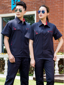 夏季純棉工作服長短袖同款時(shí)尚工作服